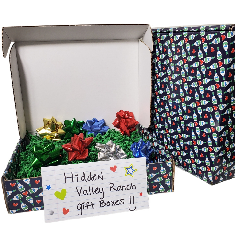 Hidden Valley Ranch Festive Christmas Holiday Bows Gift Box Gift Wrap